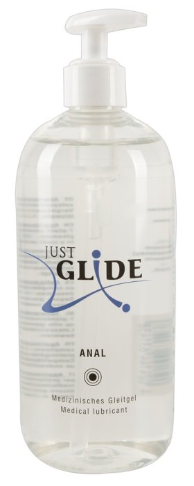 Lubrifiant Anal Just Glide 500 ml - vedere frontala