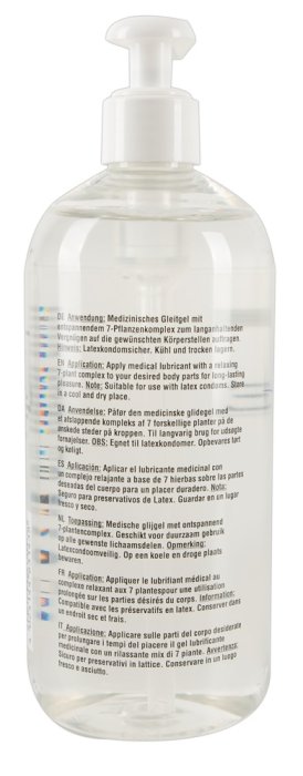 Lubrifiant Anal Just Glide 500 ml - culoare si material