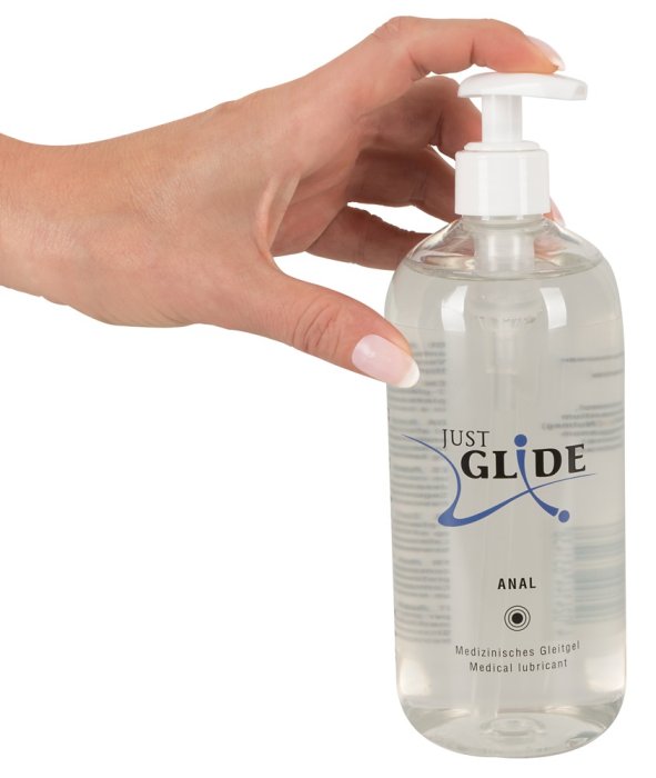 Lubrifiant Anal Just Glide 500 ml - detaliu design