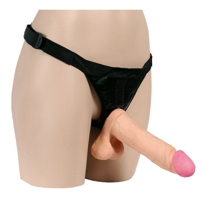 Strapon Femei Set Vac-U-Lock »Ultra Harness« 20,5 cm - Natural