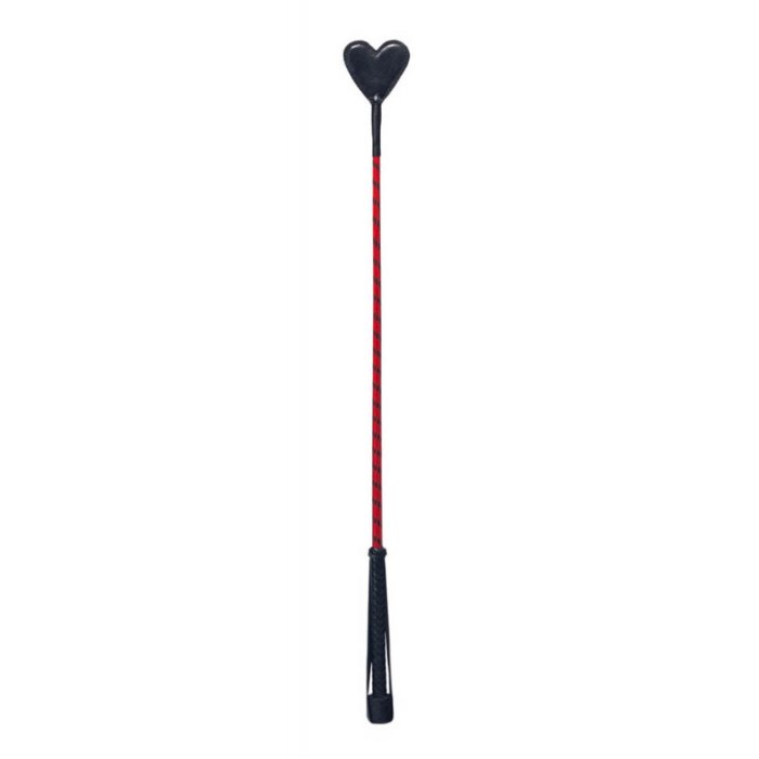 Cravasa Piele din Piele Naturala, Devil Sticks, forma inima, 66cm - vedere frontala