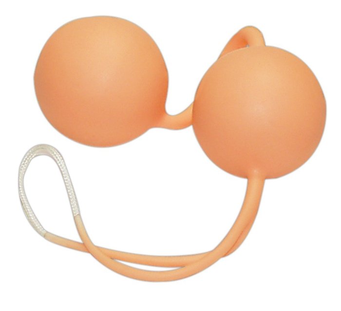 Bile Vaginale Nature Skin "Love Balls" 24 cm - Natural - detaliu design