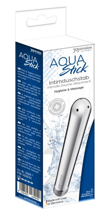 Irigator Joydivision "Aqua Stick" 15 cm - Argintiu - vedere laterala