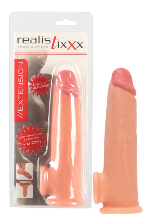 Prelungitor Penis Realistixxx »Extension« 19 cm - Natural - vedere frontala