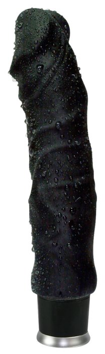 Vibrator, Nature Skin, Big, Negru, 8 Moduri Vibratii, 23 cm x 4,5 cm - accesorii incluse