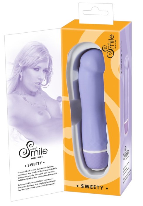 Vibrator Smile Violet - dimensiuni complete