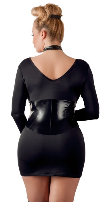 Rochie si Bici Cottelli Collection Bondage - Negru - dimensiuni complete