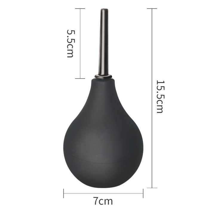 Irigator igiena intima Deluxe Fetish Black tip para