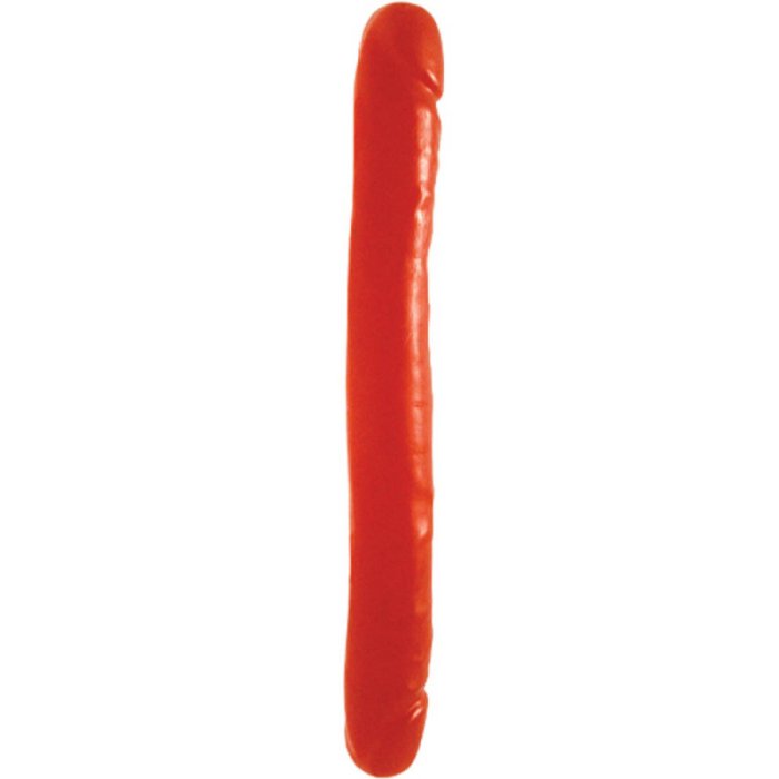 Dildo Dublu Seven Creations "Red Dong" 30 cm - Rosu