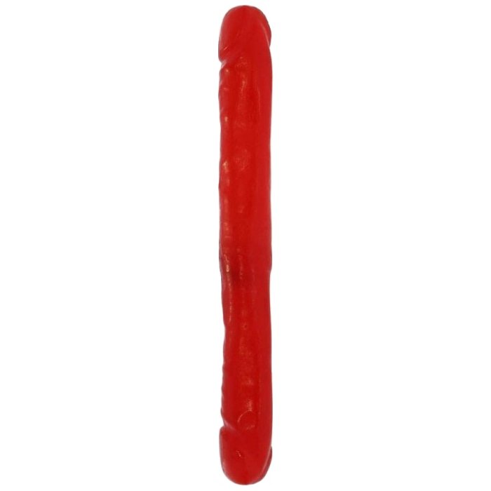 Dildo Dublu Seven Creations "Red Dong" 30 cm - Rosu##