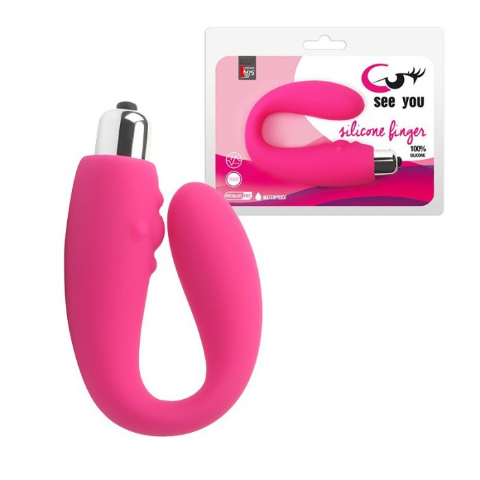 Vibrator Punctul G, See You, 7 Viteze, silicon roz - culoare si material