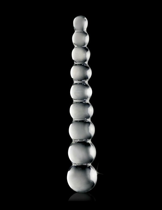 Dildo sticla Icicles No 2 - dimensiuni 20,5 cm diametru variabil