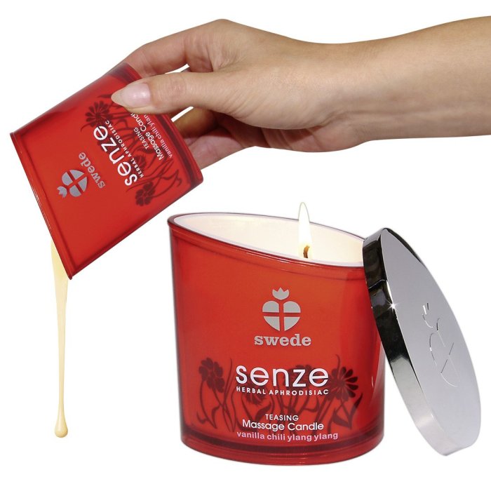 Candela Masaj Senze Vanilie Chili, Ylang Ylang 250 gr. - vedere frontala