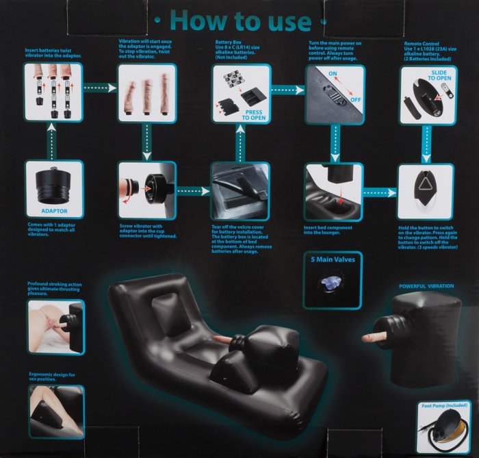 Masina Sex Excellent Power »Magic Thrusting Bed« Neagra