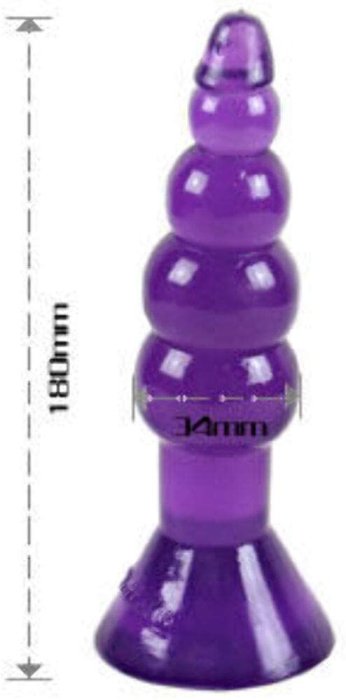 Butt Anal Baile "Butt Riders" 18 cm - Violet - accesorii incluse