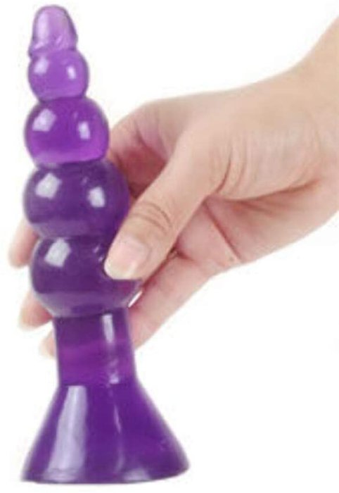 Butt Anal Baile "Butt Riders" 18 cm - Violet - detaliu finisaj
