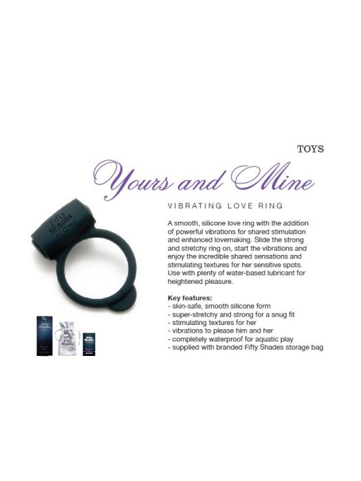 Inel Penis, Fifty Shades of Grey, Yours and Mine - detaliu design