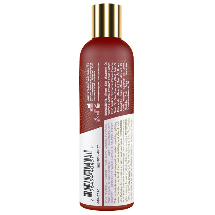 Ulei Masaj Vegan, Natural 100%, Relax Lavanda si Vanilie Tahitiana, Dona, 120ml - detaliu design