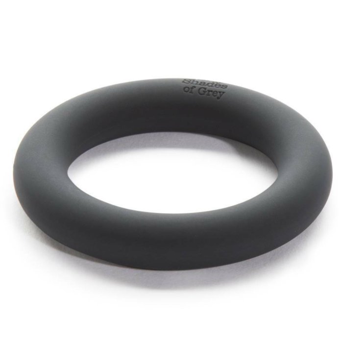 Inel Penis, Fifty Shades of Grey A Perfect O Silicone Love Ring - dimensiuni complete