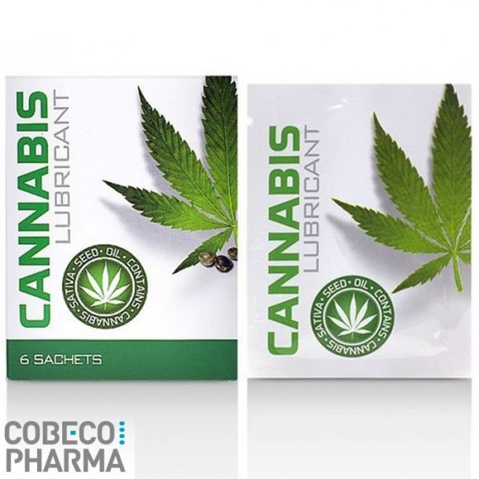 Lubrifiant Intim, Cannabis, pe baza de apa, 6 plicuri x 4 ml - culoare si material