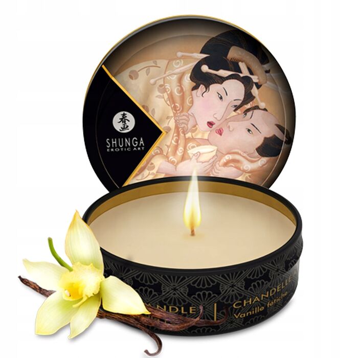 Mini Lumanare Masaj SHUNGA 30 ml - Vanilie