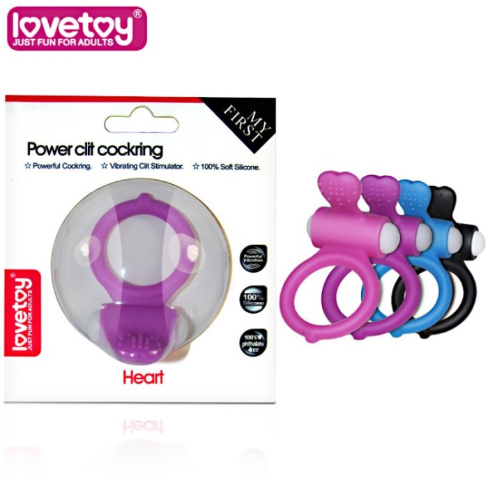Inel Penis cu Vibratii, Power Clit Blue - detaliu finisaj