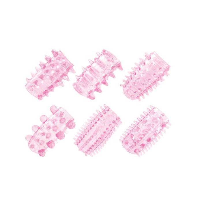 Set 6 Mansoane Penis »Toyz4Lovers« 4 cm - Roz