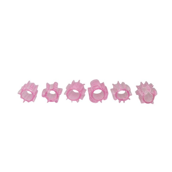 Set 6 Mansoane Penis »Toyz4Lovers« 4 cm - Roz
