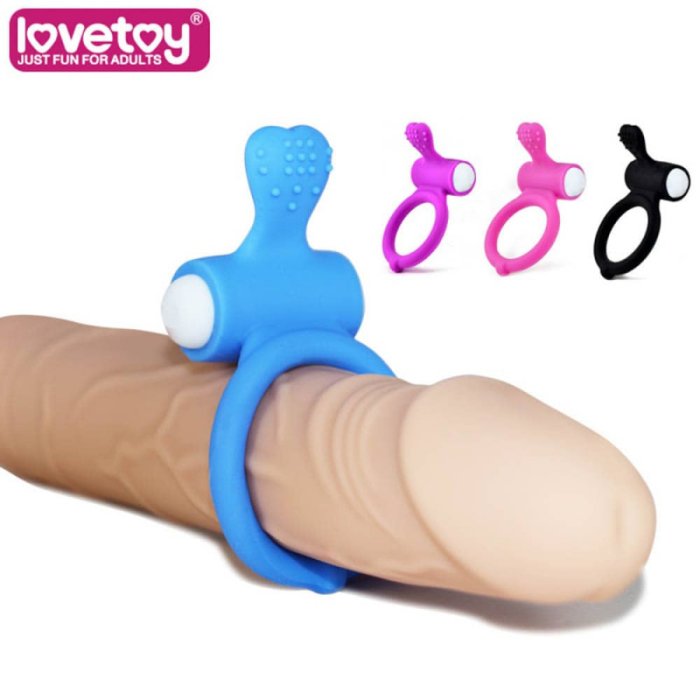 Inel Penis cu Vibratii, Power Clit Blue - culoare si material