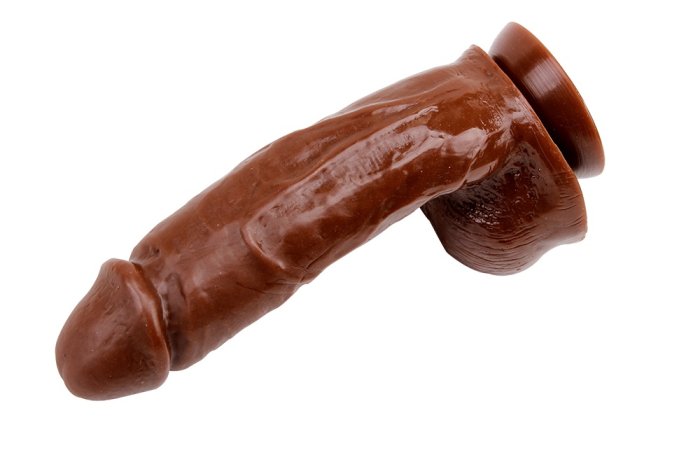 Dildo Realistic Real Touch XXX Hard On Brown 20cm - culoare si material