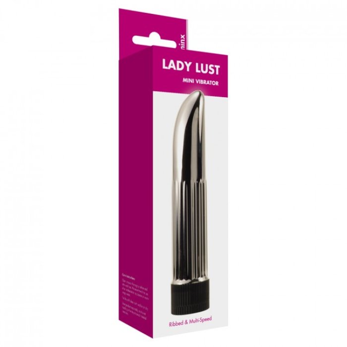 Mini Vibrator Seven Creations »Lady Finger« 13 cm - Argintiu - vedere laterala