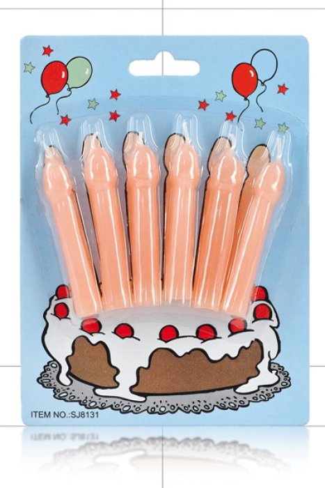 Set Lumanari Ceara Erotica "Candles Penis" 7 cm - Natural##