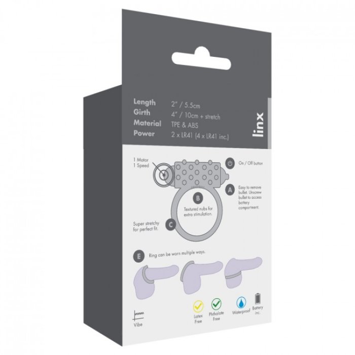 Inel Cu Vibratii Erection Master Black - dimensiuni complete