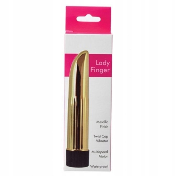 Mini Vibrator Seven Creations "Lady Finger" 13,4 cm - Galben - detaliu design
