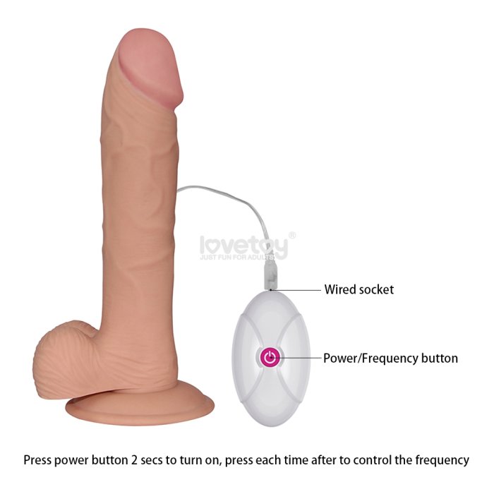 Vibrator Lovetoy »Ultra Soft Dude« 23 cm - Natural