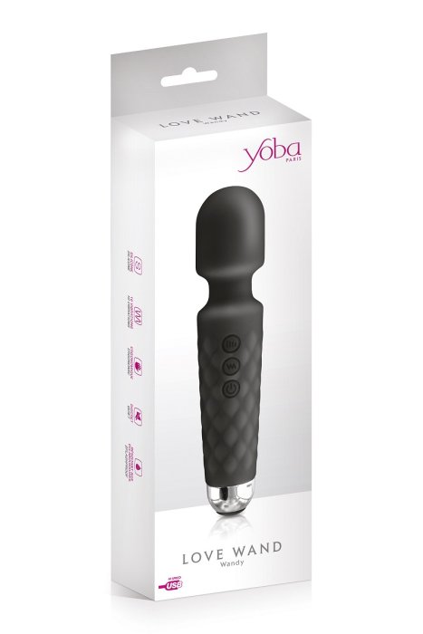 Aparat de masaj, Vibrator Negru, 10 Viteze, Yoba - detaliu design