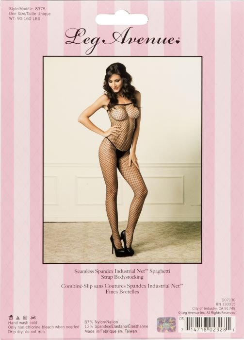 Body plasa Spandex Spaghetti Strap Bodystocking, Leg Avenue, S-L# - vedere 11