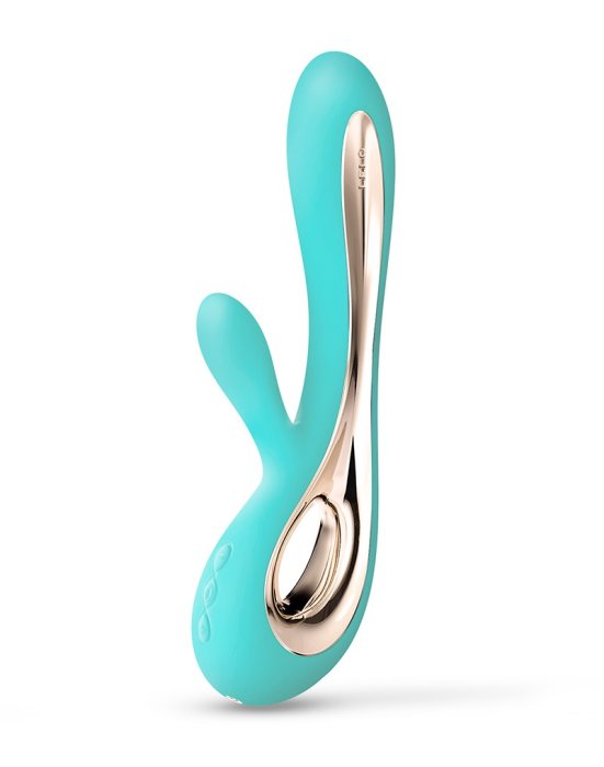 LELO Soraya 2 Aqua, Vibrator Turquoise, Punctul G - vedere laterala