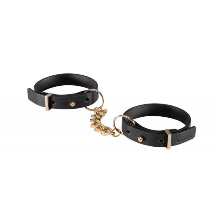 Catuse Bijoux Indiscrets "Maze Thincuffs Black" - Negru - detaliu design