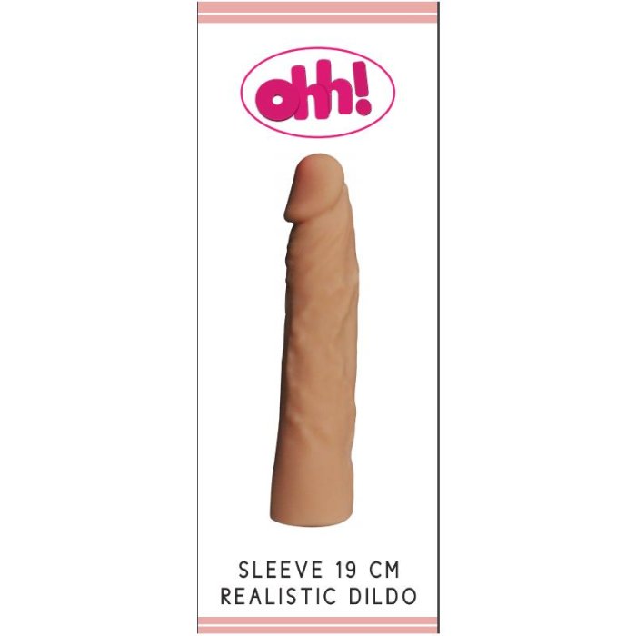 Prelungitor Penis, Natural OHH, 19 cm - vedere frontala