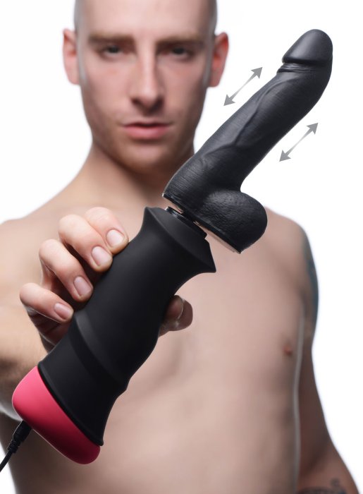 Masina de Sex, Lovebotz, Mega-Pounder Thrusting Dildo - vedere frontala