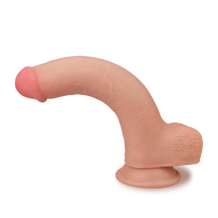 Dildo Realistic Lovetoy "Sliding Skin Dong 8" 23 cm - Natural##