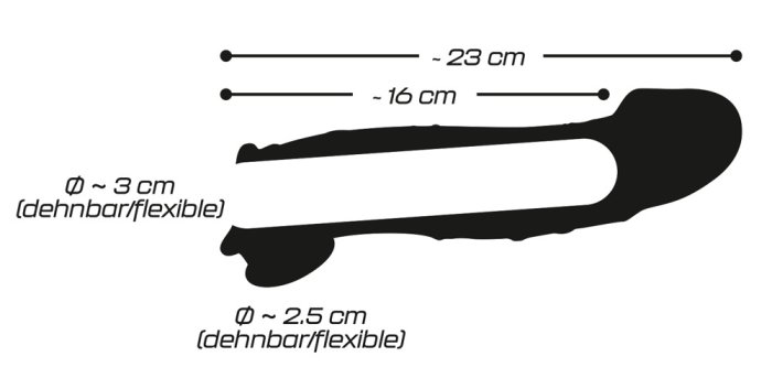 Prelungitor Penis You2Toys »Crystal Skin« 23 cm - detaliu finisaj