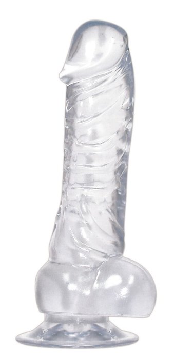 Dildo Transparent You2Toys "Crystal Clear" 18 cm##