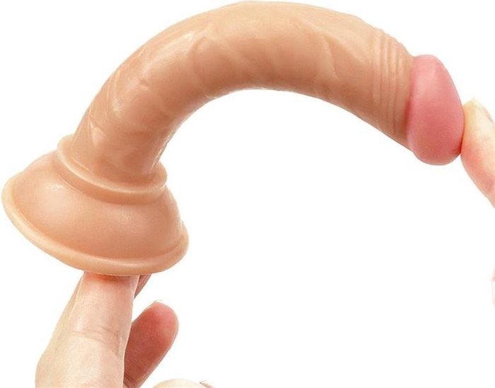 Dildo Realistic, Special Curved, Like True [ 15 cm x 2,5 cm ] - vedere laterala