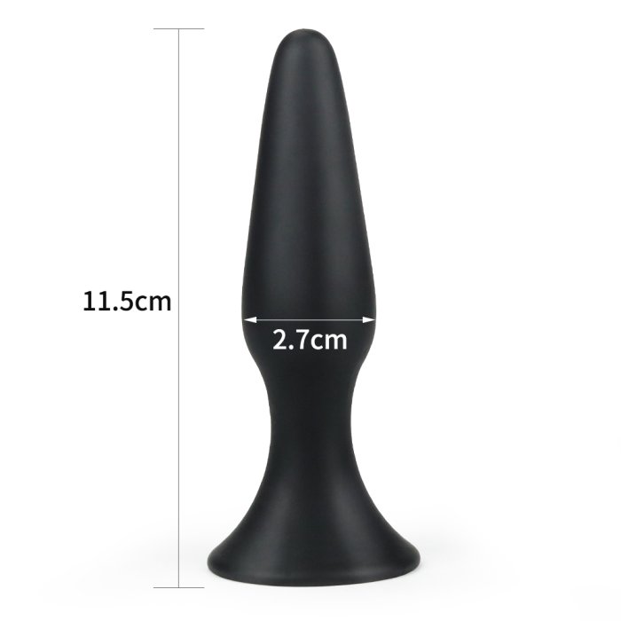 Plug Anal Silicon Negru, Lure, S - detaliu design