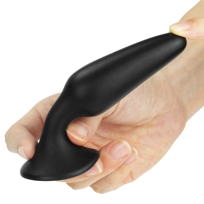 Plug Anal Silicon Negru, Lure, S - dimensiuni complete