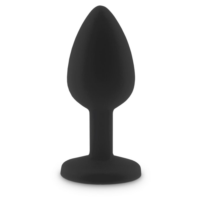Plug Anal RelaXxxx Silicone Diamont Plug Black-Pink Small - culoare si material