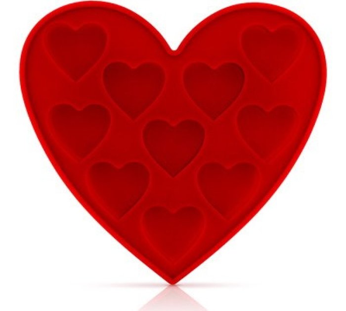 Forma Gheata Cuburi Inimioare Lovetoy "Fresh Love" - Rosu##