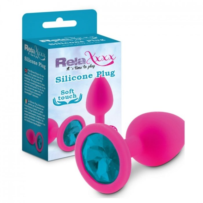 Plug Anal RelaXxxx Silicone Diamont Plug Pink Small - vedere laterala